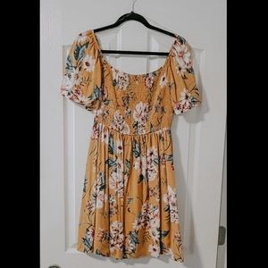 Francesca’s off the shoulder dress